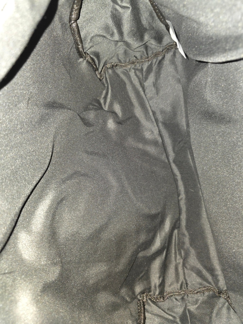 Mali + Lilli Black Canvas Tote Abstract White Lines #PUR11 - Picture 5 of 11